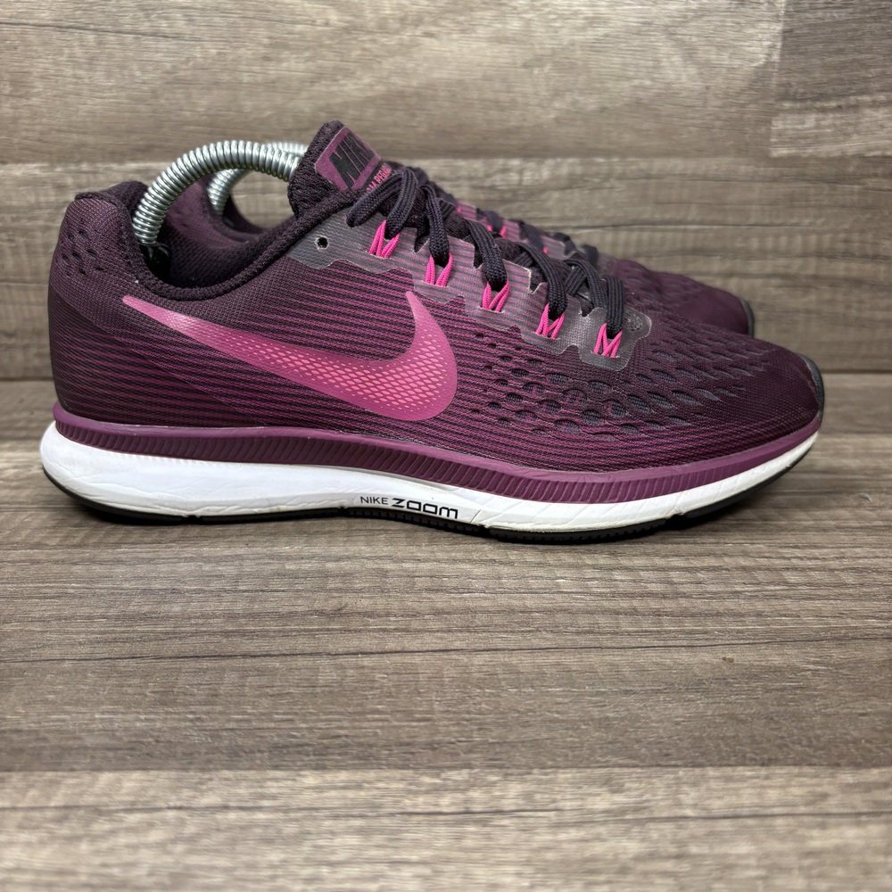 Nike Zoom Pegasus 34 Purple Pink Womens US Size 7 880560-603 Running Shoes